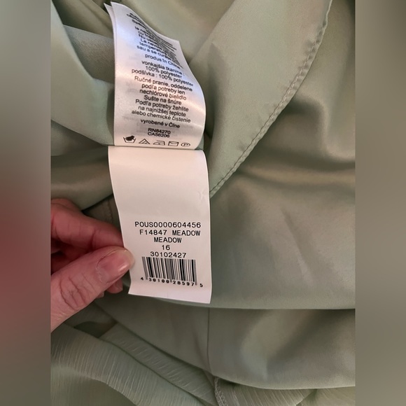 David’s Bridal Strapless Meadow Green Formal Dress Size 16, - Picture 7 of 12